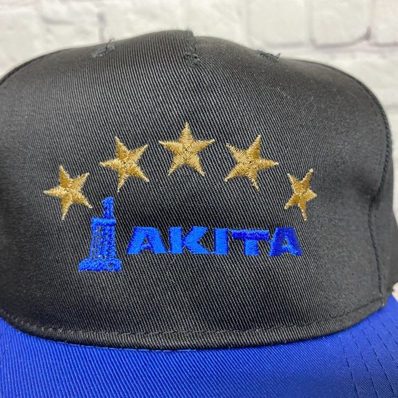 Oilfield Hat Cap Snapback Black Blue Akita Drilling Derrick Logo Driller Oil Gas - Picture 6 of 8